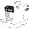 Poste à souder MIG à onduleur MIG / MMA 220 V, 140 A  5KG ;CROWN CT33168-5