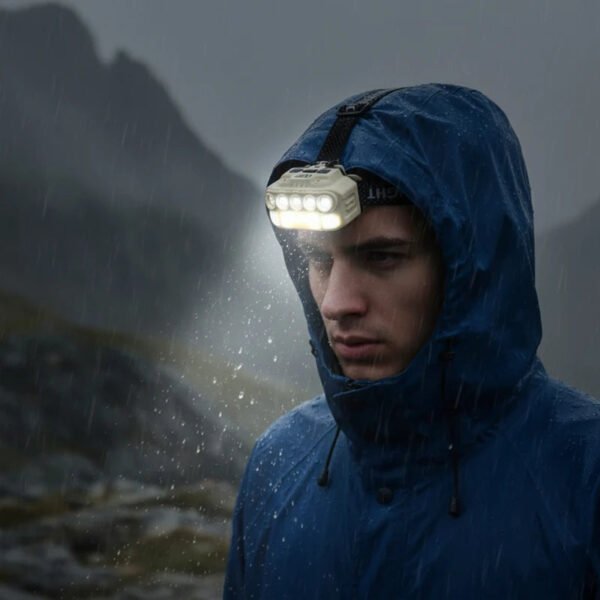 HX-817S rechargeable LED headlamp.
