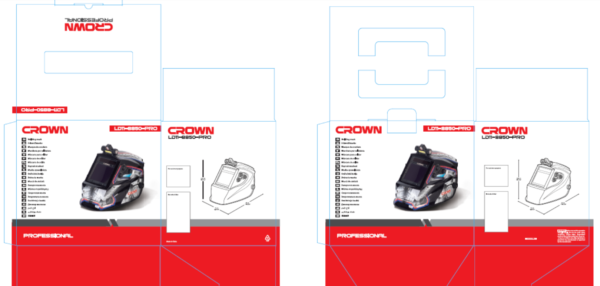 Masque de soudage CROWN ; LD11-8850-PRO