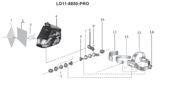 Masque de soudage CROWN ; LD11-8850-PRO