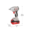 pack Boulonneuse et Visseuse perceuse Brushless 20V 4Ah CROWN  CK2A-2XS-4C2
