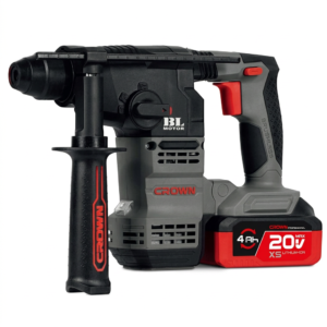 Marteau Perforateur Rotatif Sans Fil 20V SDS-PLUS Brushless CROWN ; CT28001XS