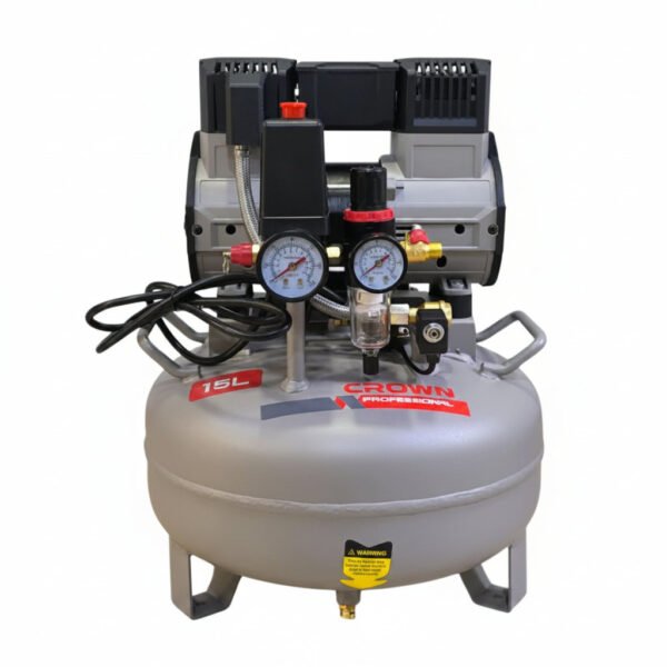 COMPRESSEUR 15L 8 BAR 900W SILENCIEUX CT36163 CROWN