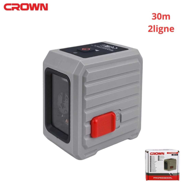 Niveau laser autonivelant vert 2ligne (honrizental-vertical) 30m CROWN | CT44147
