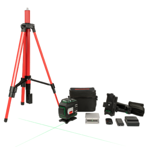 Niveau Laser 4D 16 Lignes 30M avec Perche Télescopique CROWN CT44150