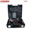 Kit Caisse a outils et visseuse 20V 2.0Ah 29 Pcs CROWN