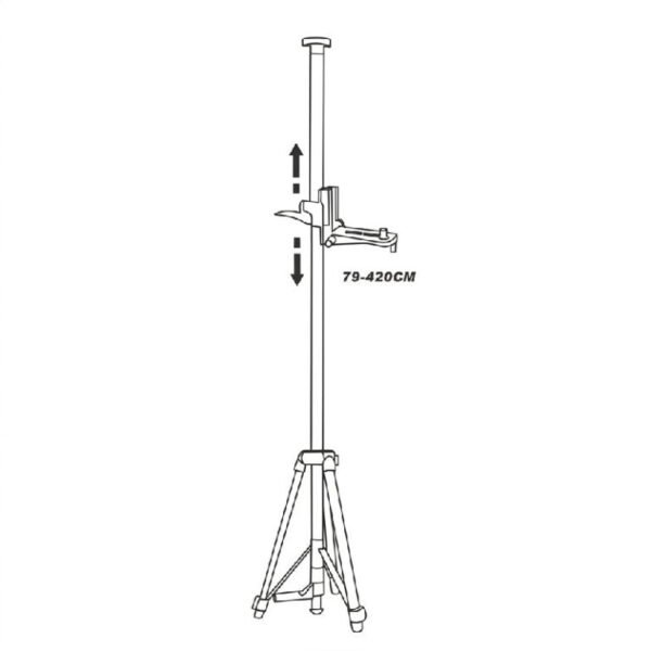 Perche Trépied pour Niveau Laser Télescopique 4.2M HONESTPRO YAM0162