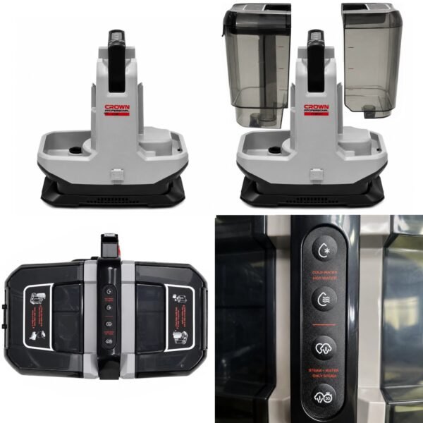 Aspirateur nettoyeur a vapeur 1.9L 600W+1200W CROWN-CT42107