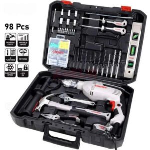 Perceuse-600W-avec-valise-outils-98pcs-CROWN-CT10128-6_jpg KIT CAISSE OUTILS 98pcs AVEC Perceuse 600W CROWN | CT10128