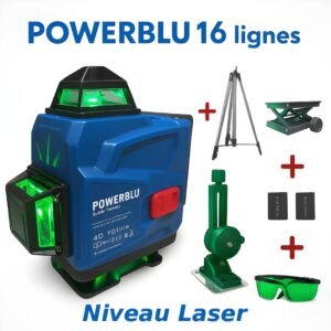 NIVEAU LASER 16 LIGNES 4D POWERBLU