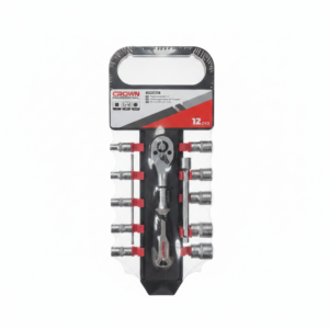 Picsart_25-12-30_12-30-20-088 Bras douille cliquet 1/4" en chrome vanadium avec 12 pcs CROWN cphsw rxb14
