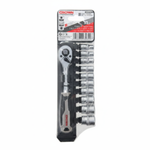 Picsart_25-12-30_12-34-05-705 Bras douille cliquet 1/4" en chrome vanadium avec 10 pcs CROWN cphsw rxa14