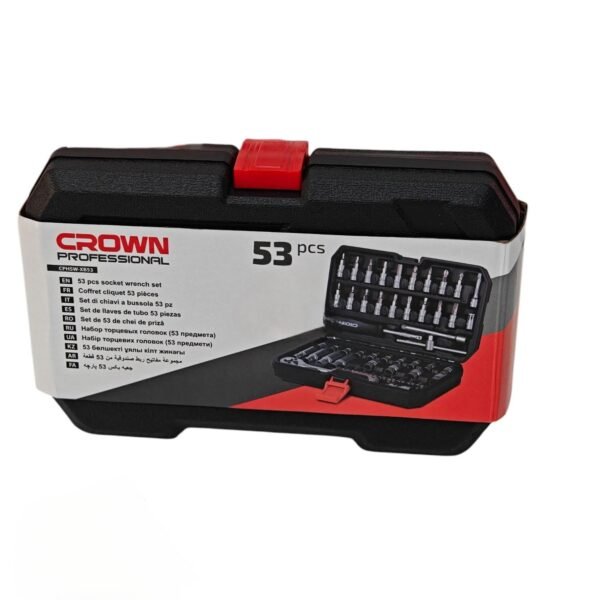 Crown Coffret de douilles cliquet 53 pièces CPHSW-XB53