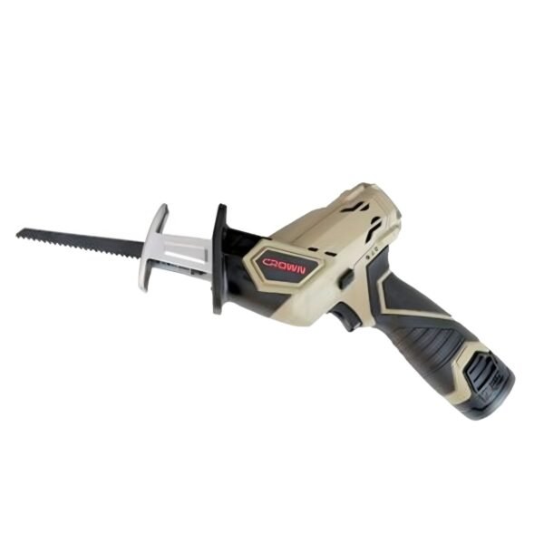 Scie Sabre Sans Fil 12V 2 Batterie 1,5Ah Pour Metal, Pvc, Bois Et Viande CT25004 | CROWN