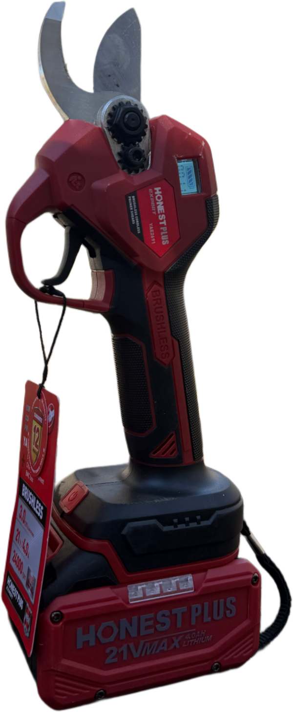 sécateur Électrique a Batterie 21V 4.0Ah Brushless HONESTPLUS