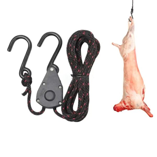 POULIE TENDEUR CLIQUET + CORDE SOIE GM 3M hd pro
