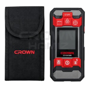 scaner détecteur metal et bois 100mm multifunction + niveau laser 2 lignes + metre laser CROWN CT44198TB