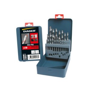 Jeu de foret 19 pcs hss pro ( 1mm a 10mm ) // ref: 745d DIAGER