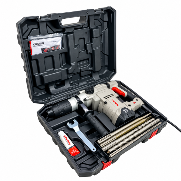 Marteau perforateur 1600W, 9J, SDSMAX 42mm CROWN CT18165V