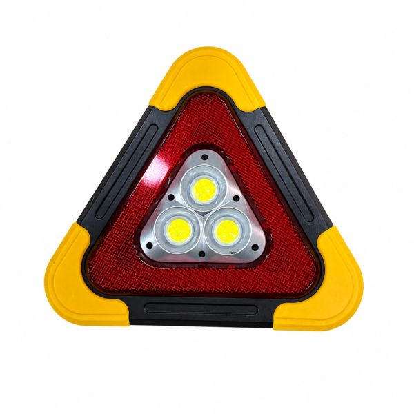 Triangle d'alerte torche 3 LED et power Bank, chargé avec l'énergie solaire BEETRO LA158