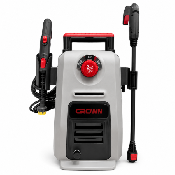 Nettoyeur 2 EN 1 a haute pression et a vapeur 1500/1800W CROWN CT42098