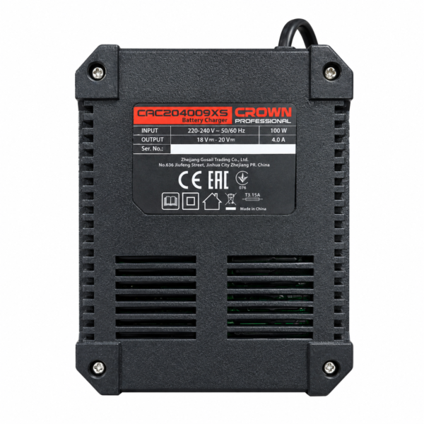 Chargeur Batterie 20V CAC204009XS CROWN