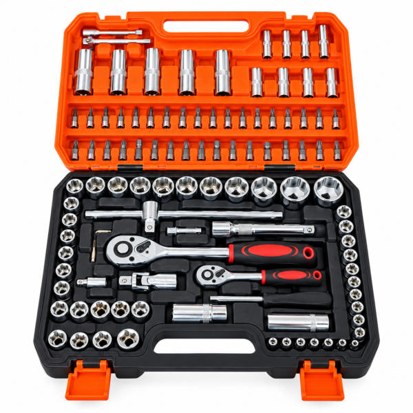 CAISSE A DOUILLE 108 PCS – Jeu de douilles 1/4" et 1/2"