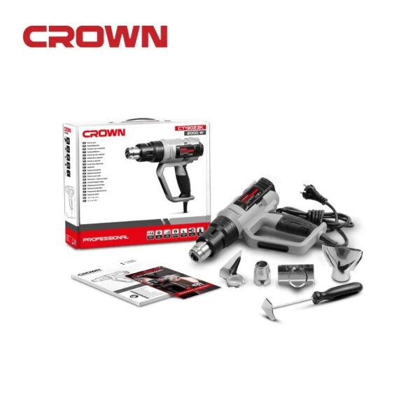 Decapeur – Pistolet Air Chaud 2000w New CT19023K -CROWN