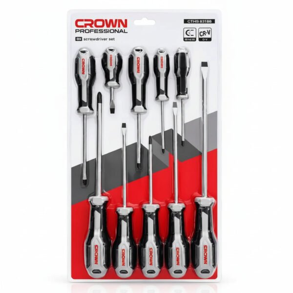 Jeux de tournevis 10 pièces CROWN CPHDS-AXB10