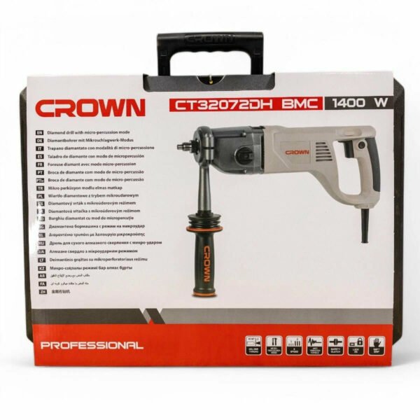 caroteuse Perceuse diamantée avec mode micro-percussion 1400W ;CROWN CT32072DH BMC