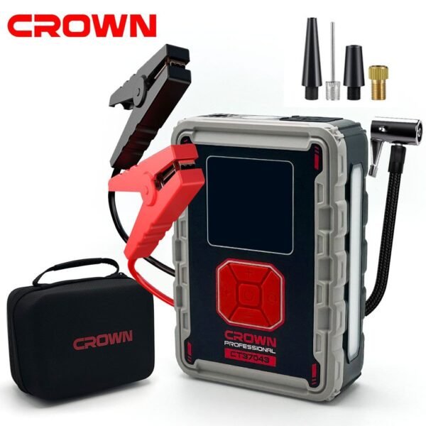 Compresseur De Voiture Avec Booster Batterie 24000mAh  150 psi CROWN CT37043