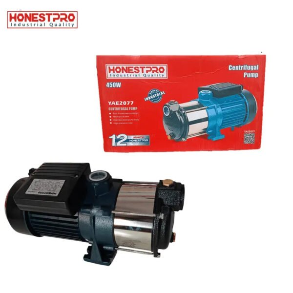 Pompe a eau 2 turbines silencieuse inox 450w HONESTPRO YAE2077