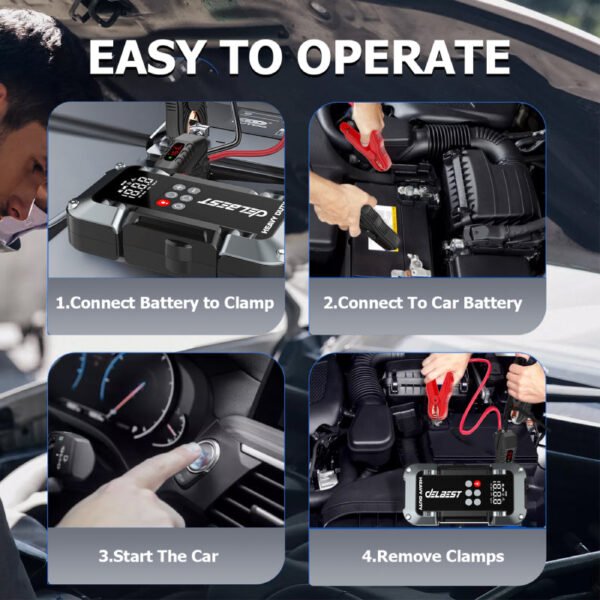Compresseur De Voiture Avec Booster Batterie 26000mAh 150psi beetro BE0169