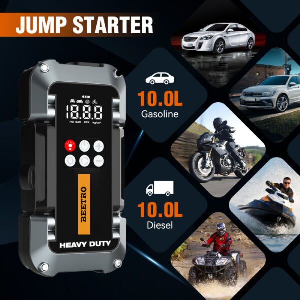 Compresseur De Voiture Avec Booster Batterie 26000mAh 150psi beetro BE0169